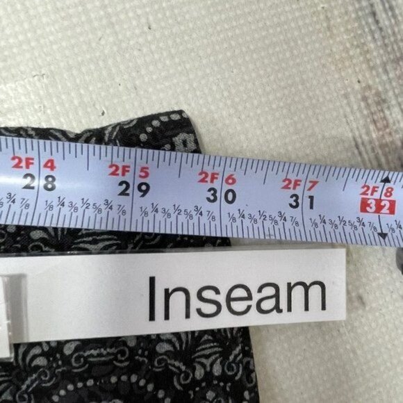 REVOLVE Overlover Pants Yucca Linen Printed Purple Green High Rise Drawstring 30 - Picture 7 of 14